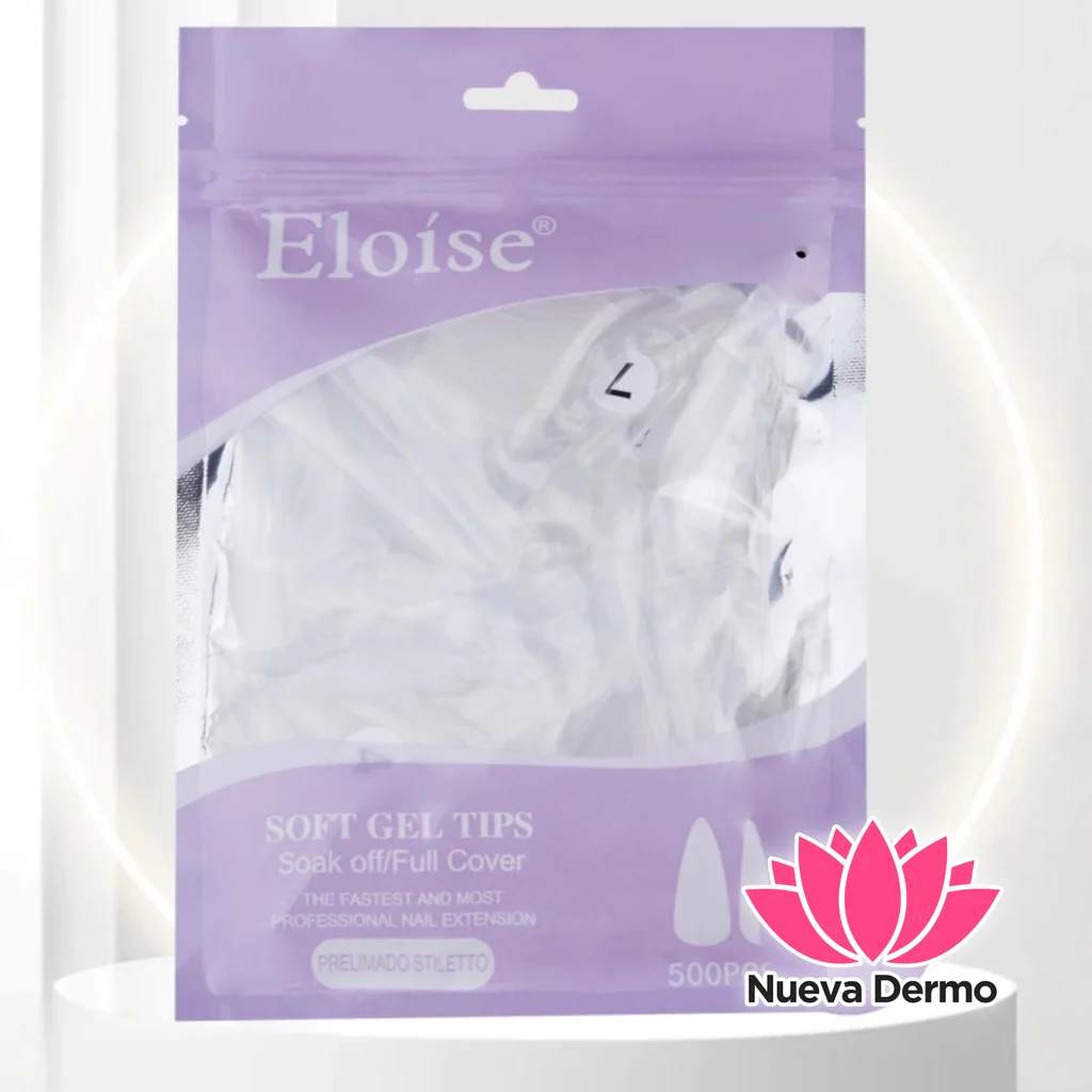 ELOISE SOFT GEL TIPS PRELIMADO STILETTO 500PCS PS500 6932024010540