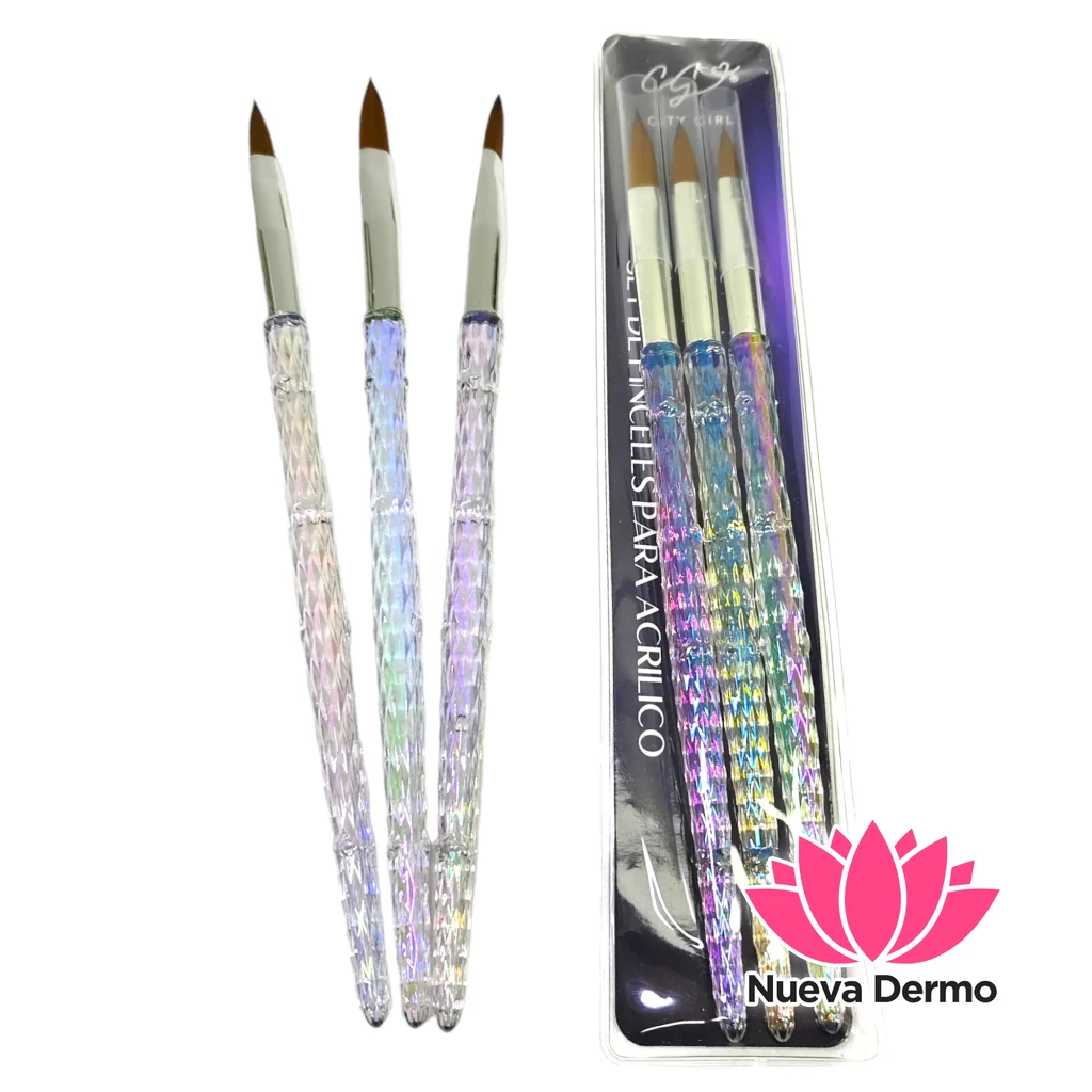 CG PINCEL X3 ACRILICO CRISTAL BY-1271 6928609512714