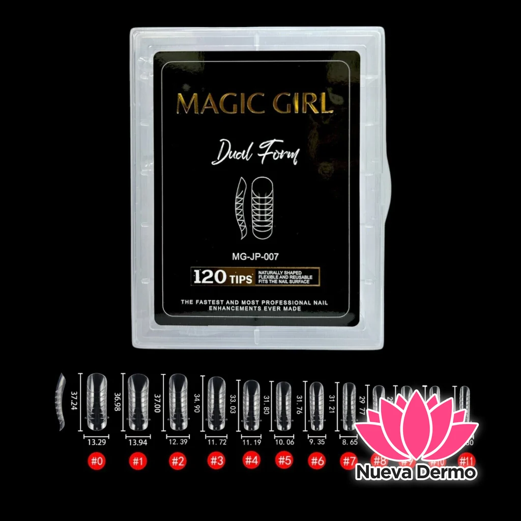 ($2900) MAGIC GIRL DUAL FORM CUADRADA TRANSPARENTE 120PCS MG-JP-007 6920250420073