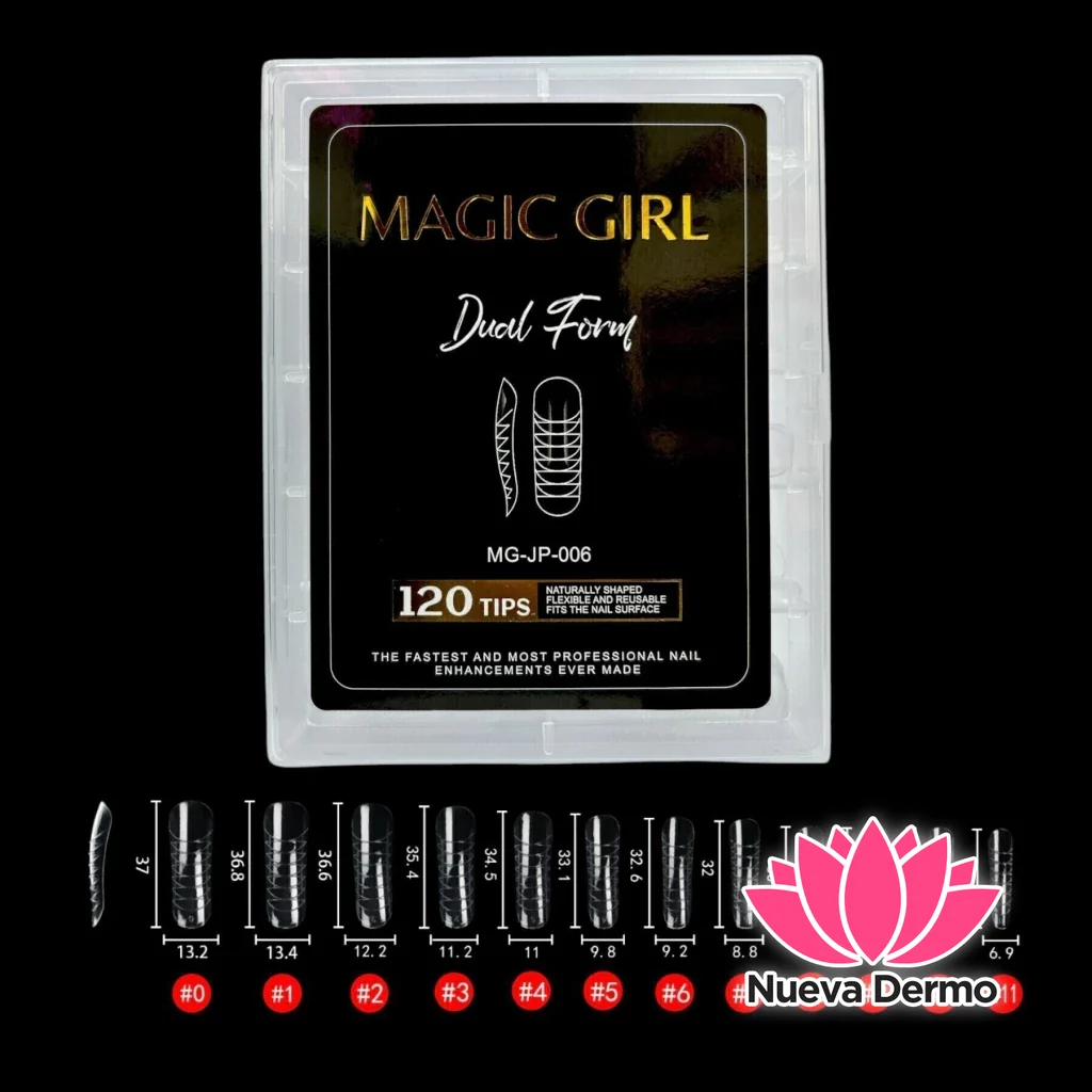 ($2900) MAGIC GIRL DUAL FORM CUADRADA TRANSPARENTE 120PCS MG-JP-006 6920250420066