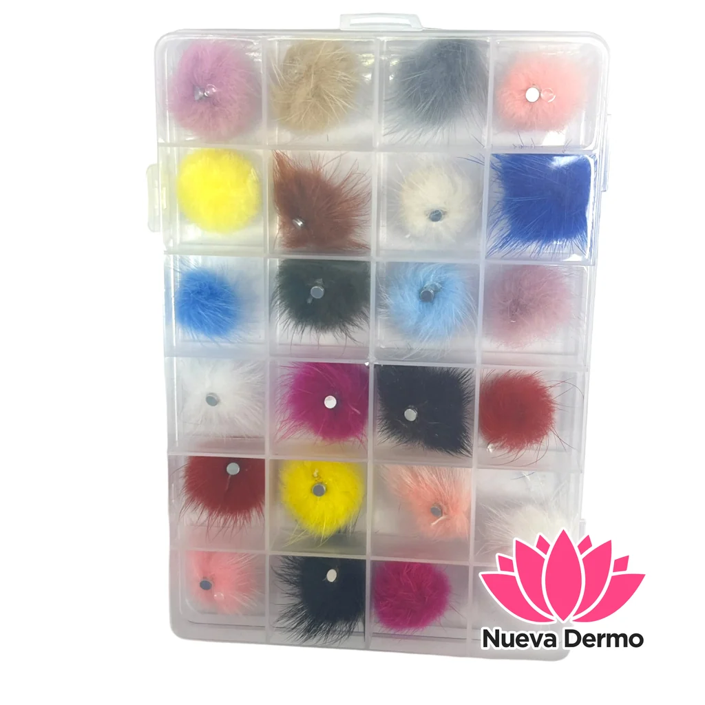 POMPOM IMANTADO para uñas x24pcs DECOEST X24 7802563510018