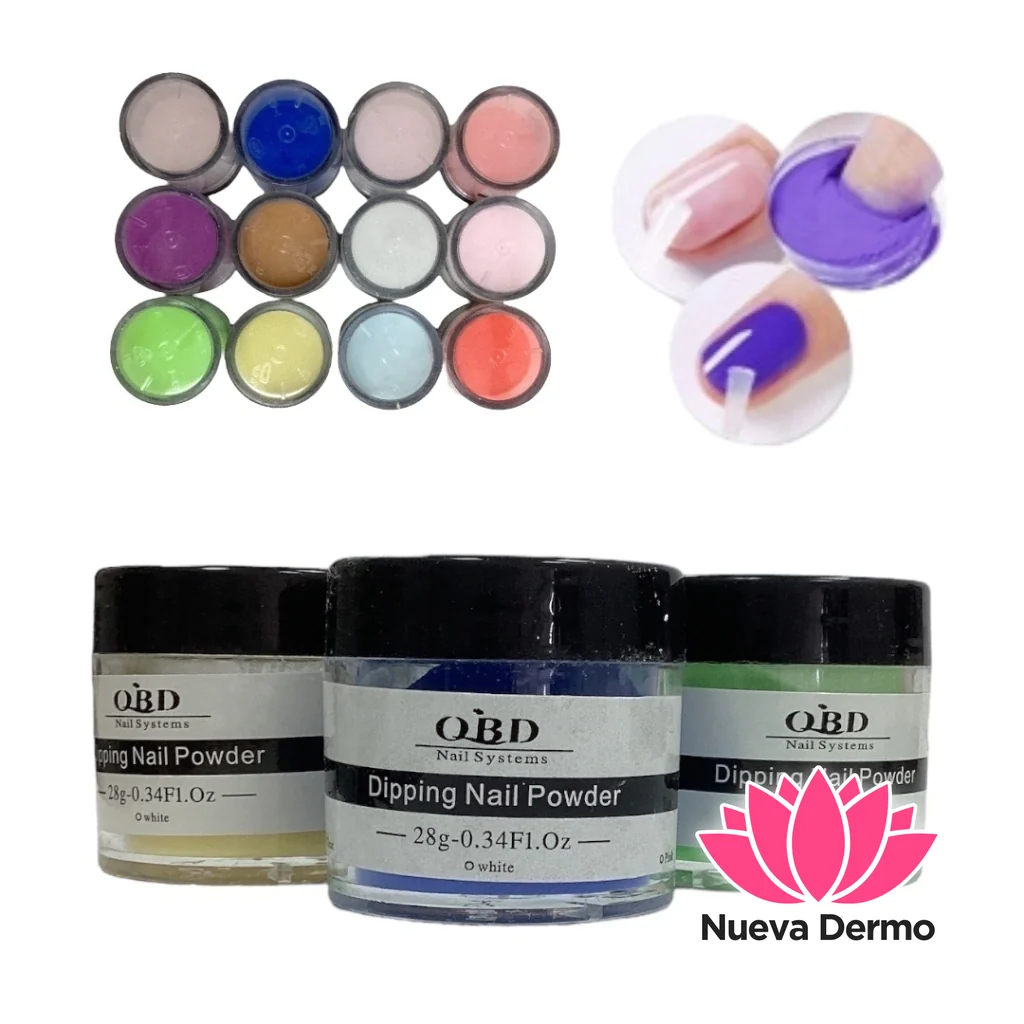 QBD DIPPING NAIL PROWDER POLIMERO COLORES
