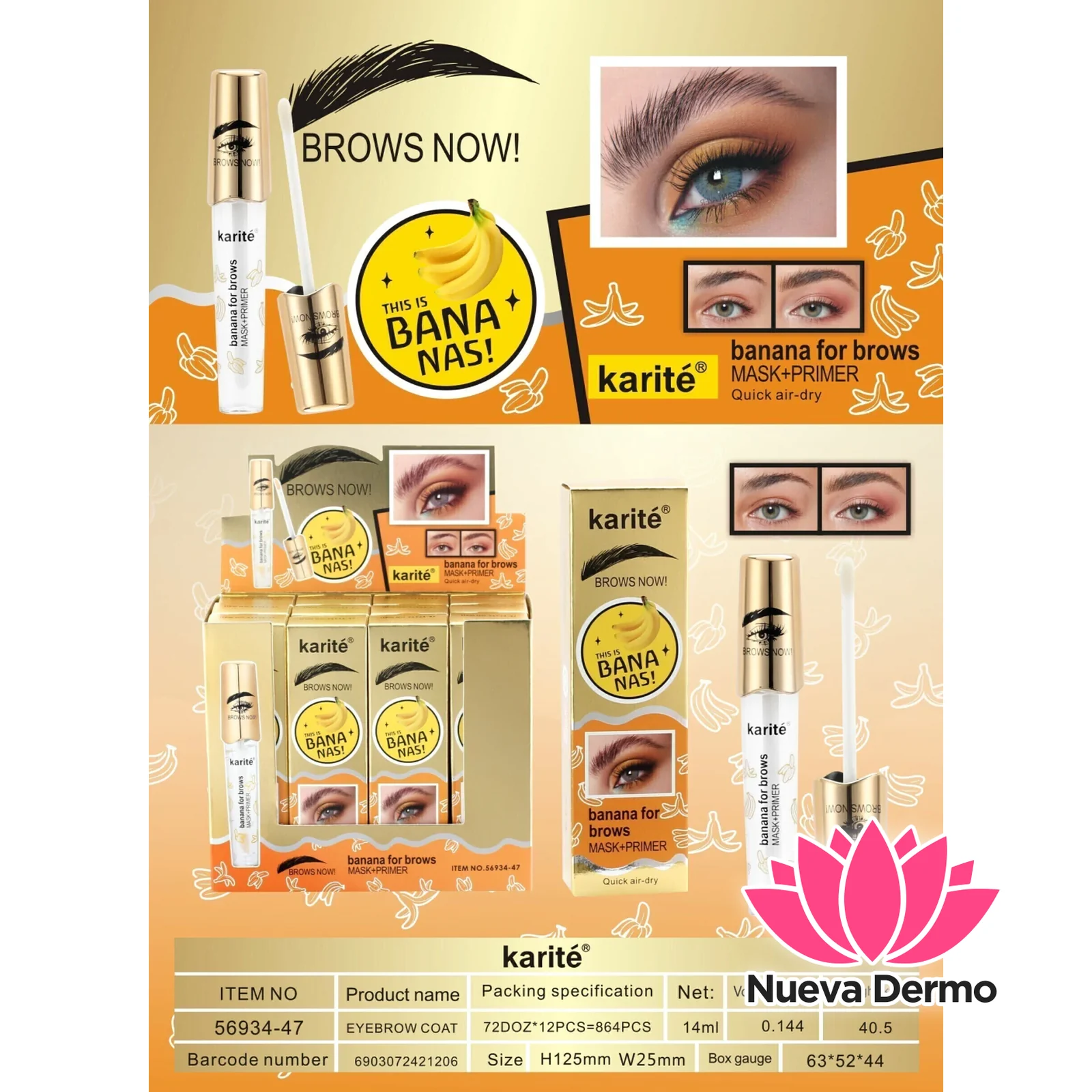 KARITE GEL TRANSPARANTE PARA CEJAS BABABAS MG-9/6903072421206