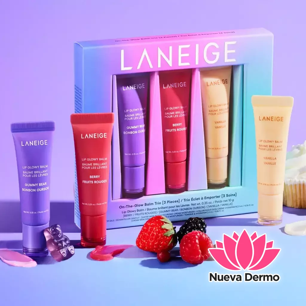 LANEIGE LIP GLOWY BALM SET X3PCS A005 MG-254003 8809925160194