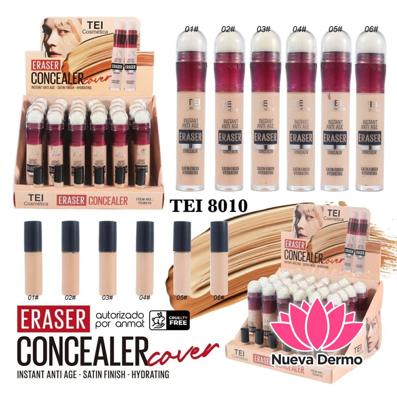 TEI COSMETICA ERASER CONCEALER COVER TEI8010 6971968509987