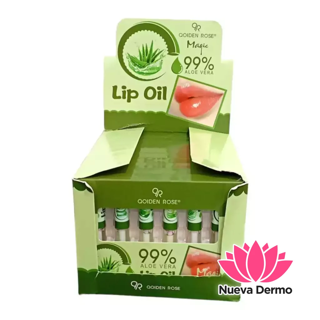 QOIDEN ROSE MAGIC 99% ALOE VERA LIP OIL 6960037160952 6960037161050