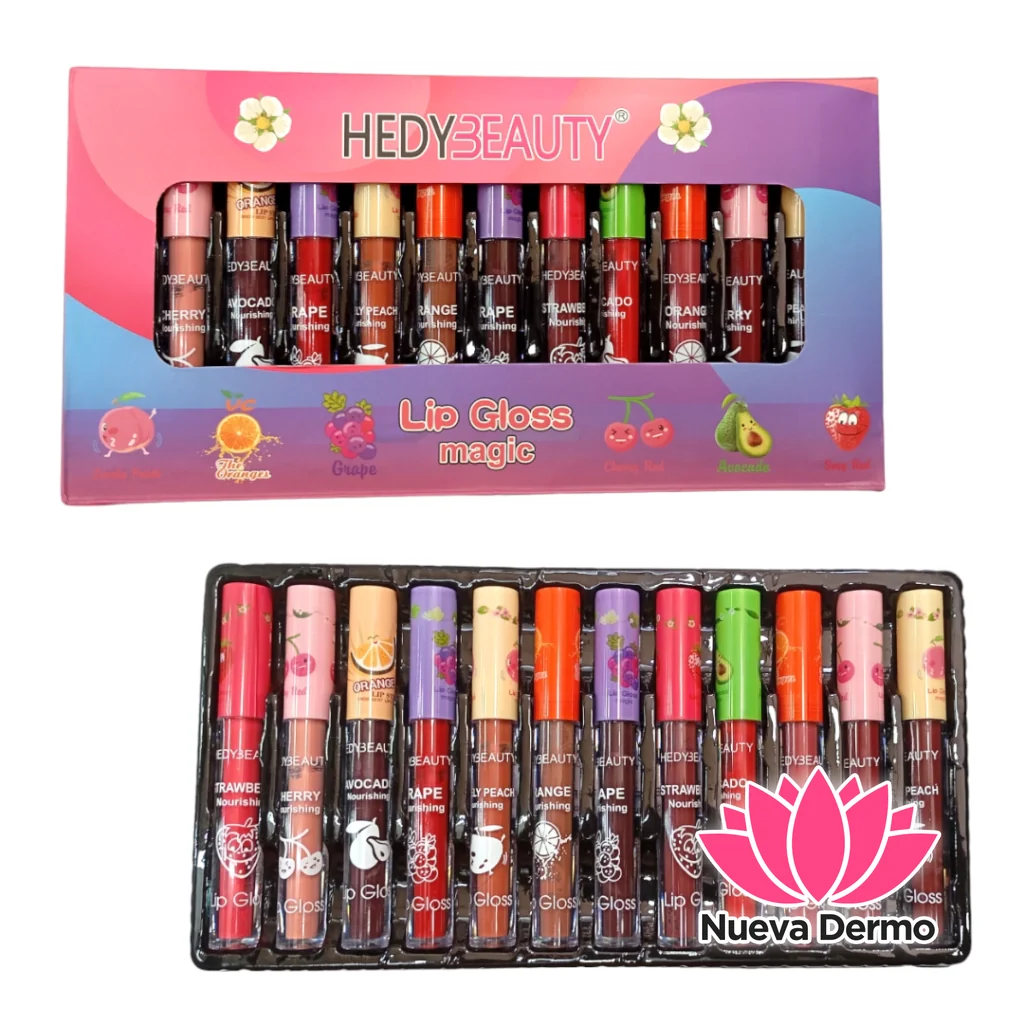 HEDYBEAUTY LIP GLOSS MAGIC 12PCS DH70589 6956563189628