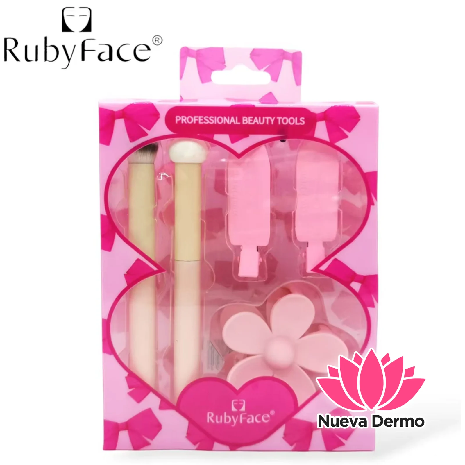 RUBYFACE KIT ACCESORIOS PARA MAQUILLAR MG-253011 25HZS2FJ03 6972547656092