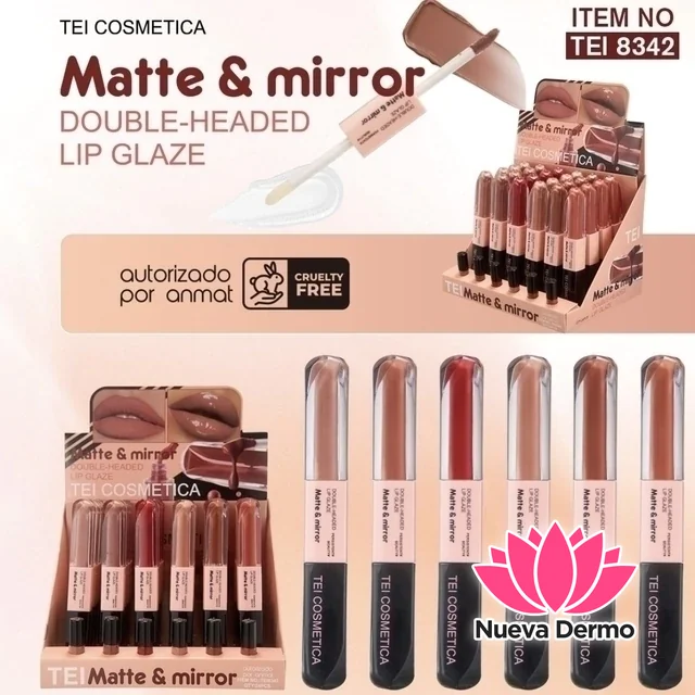 TEI DOUBLE-HEADED LIP GLAZE TEI8342 6971968516220