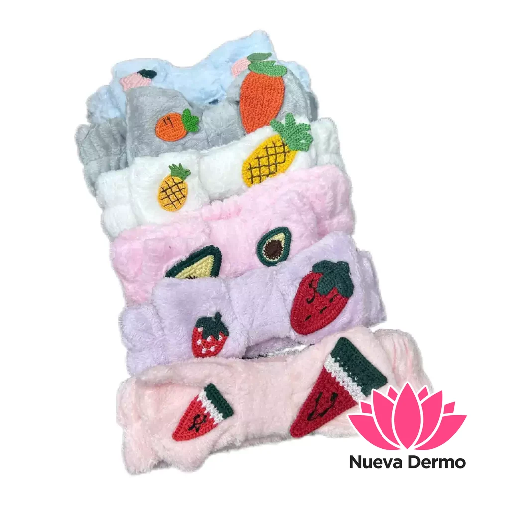 VINCHA PELUCHE FRUTALES X12 UNIDADES /水果头巾 6638116346794