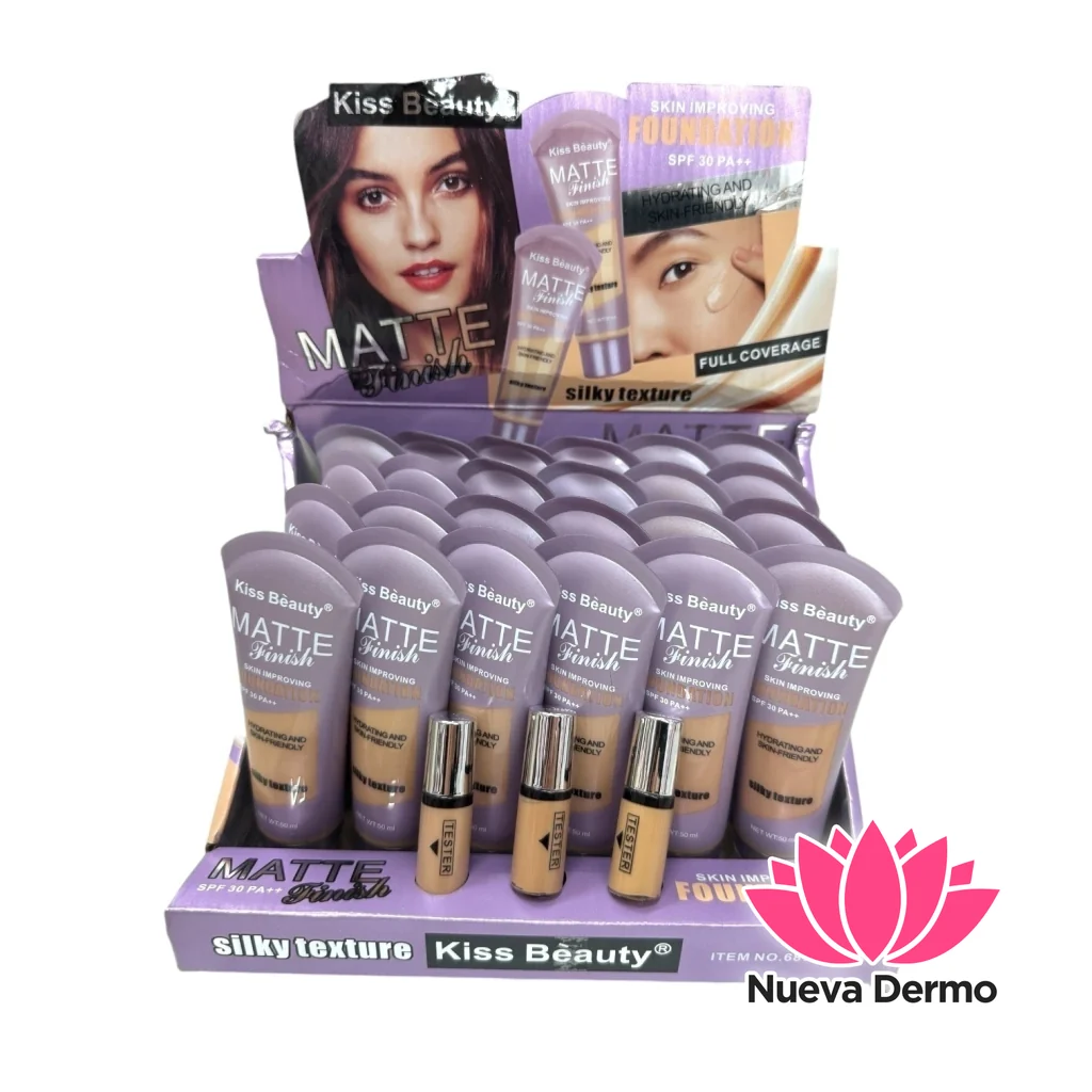 KISS BEAUTY MATTE FINISH FOUNDATION SILKY TEXTURE 68736-03 MG-32 6903072435609