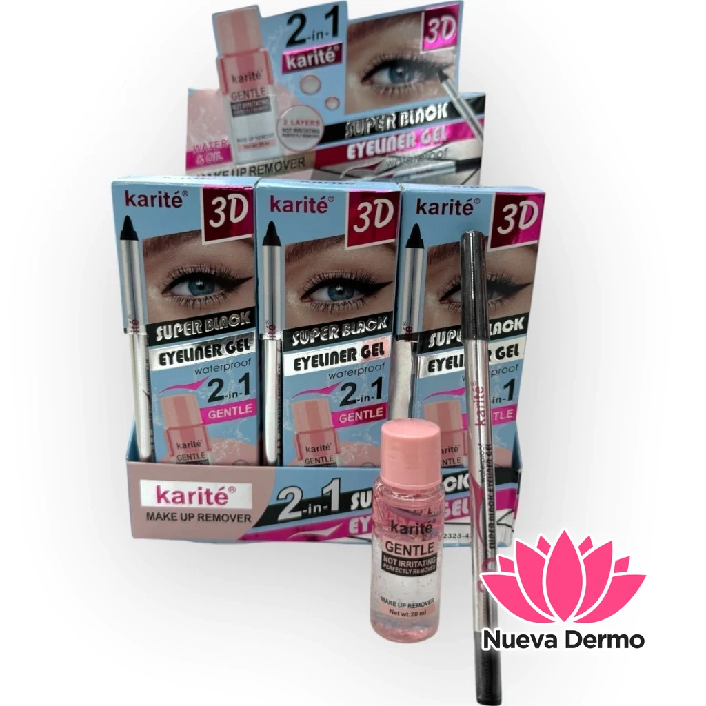 KARITE GENTLE SUPER BLACK EYELINER GEL 2IN1 MG-396 2323-47 6903072452538