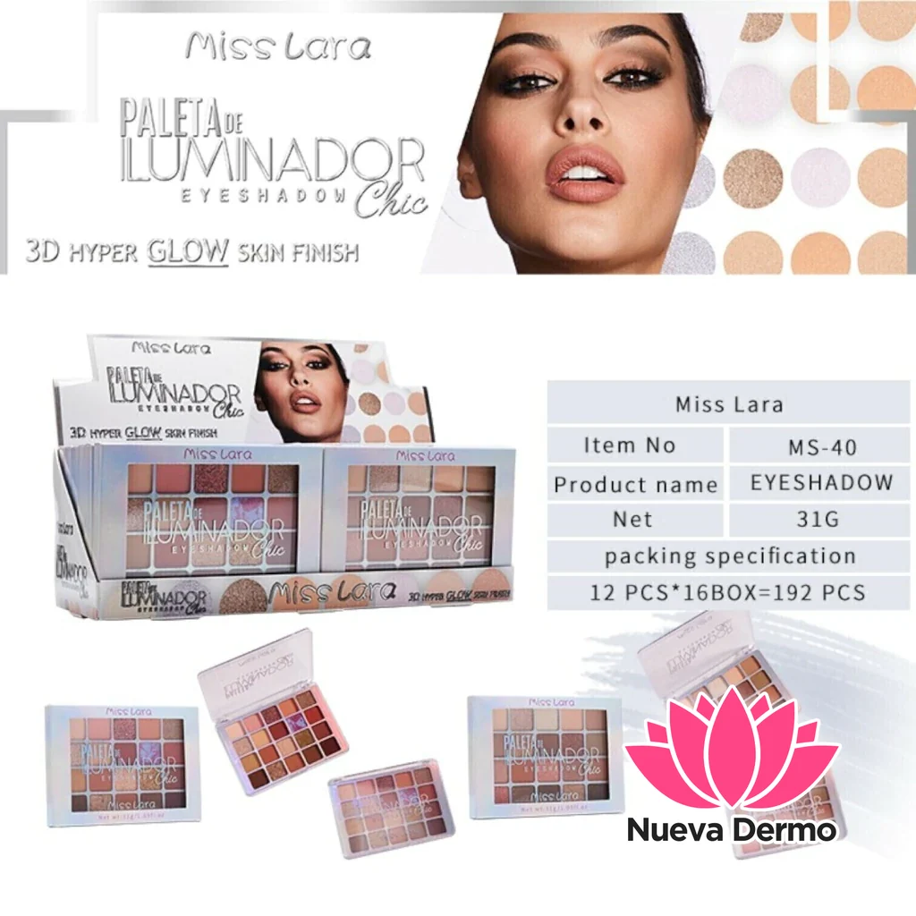 MISS LARA PALETA DE ILUMINADOR MG-251053/MS-40 6974482580135