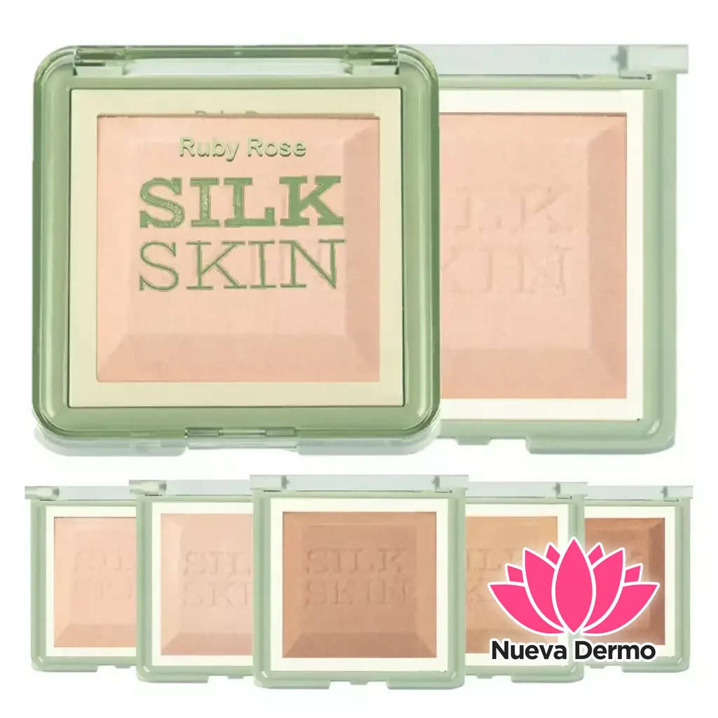 RUBYROSE SILK SKIN LIGHT FINISH PO COMPACTO HB-M403