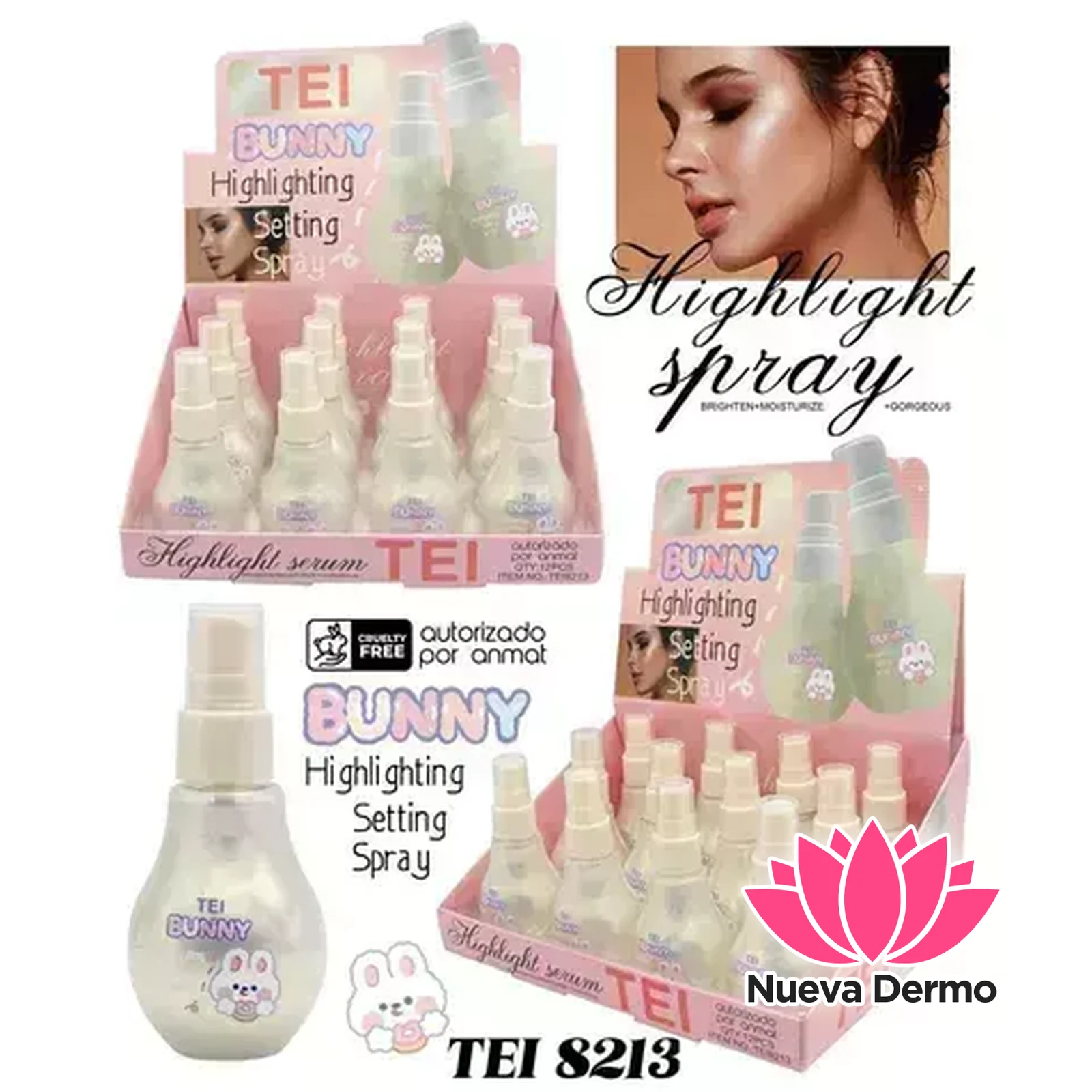 TEI BUNNY HIGHLIGHTING SETTING SPRAY TEI8213 6971968513571