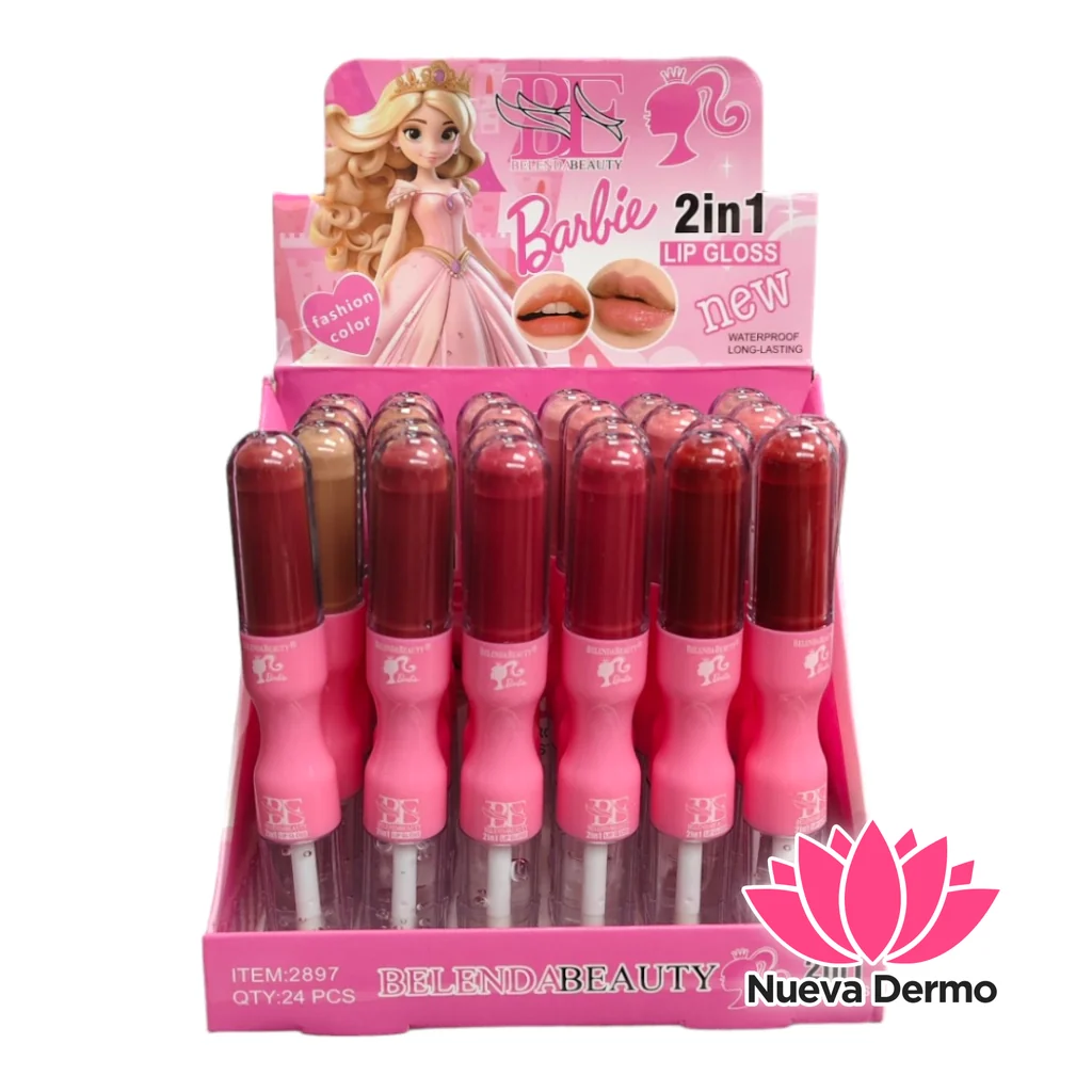 X6 PCS belendabeauty 2in1 barbie lip gloss item.2897 6980201728979