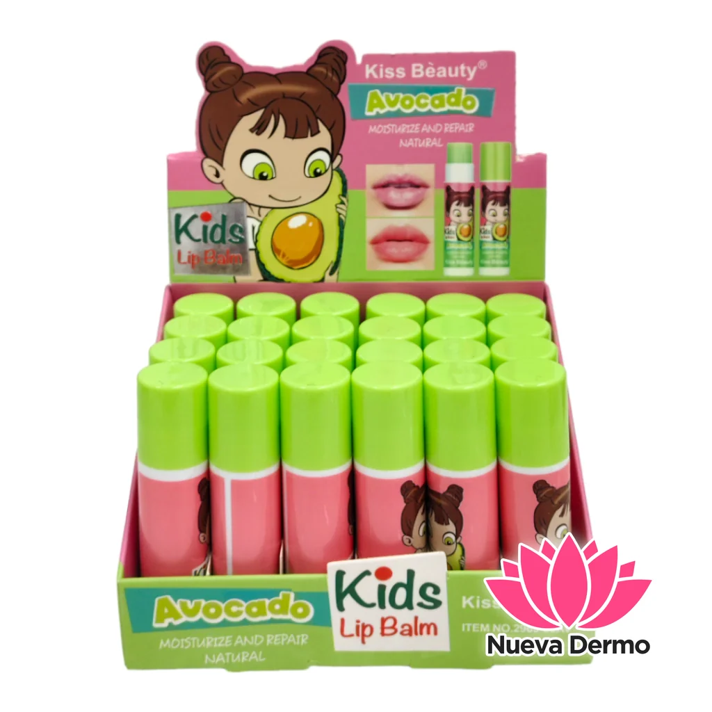 24pcs kiss beauty avocado lip balm 2969-03av 6903072421381