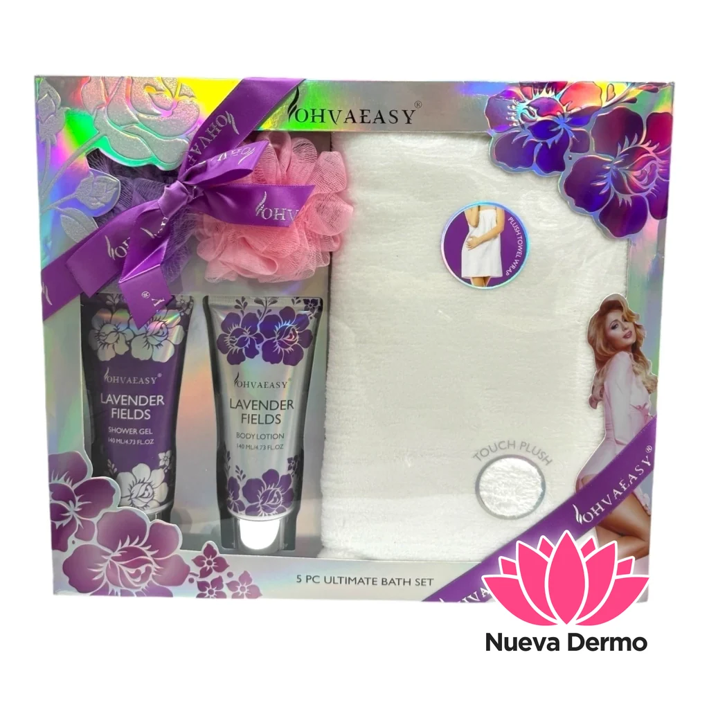 KIT REGALO X5PCS OHVAEASY SET DE BANO 5PCS TOALLA MG-64 6935270610649