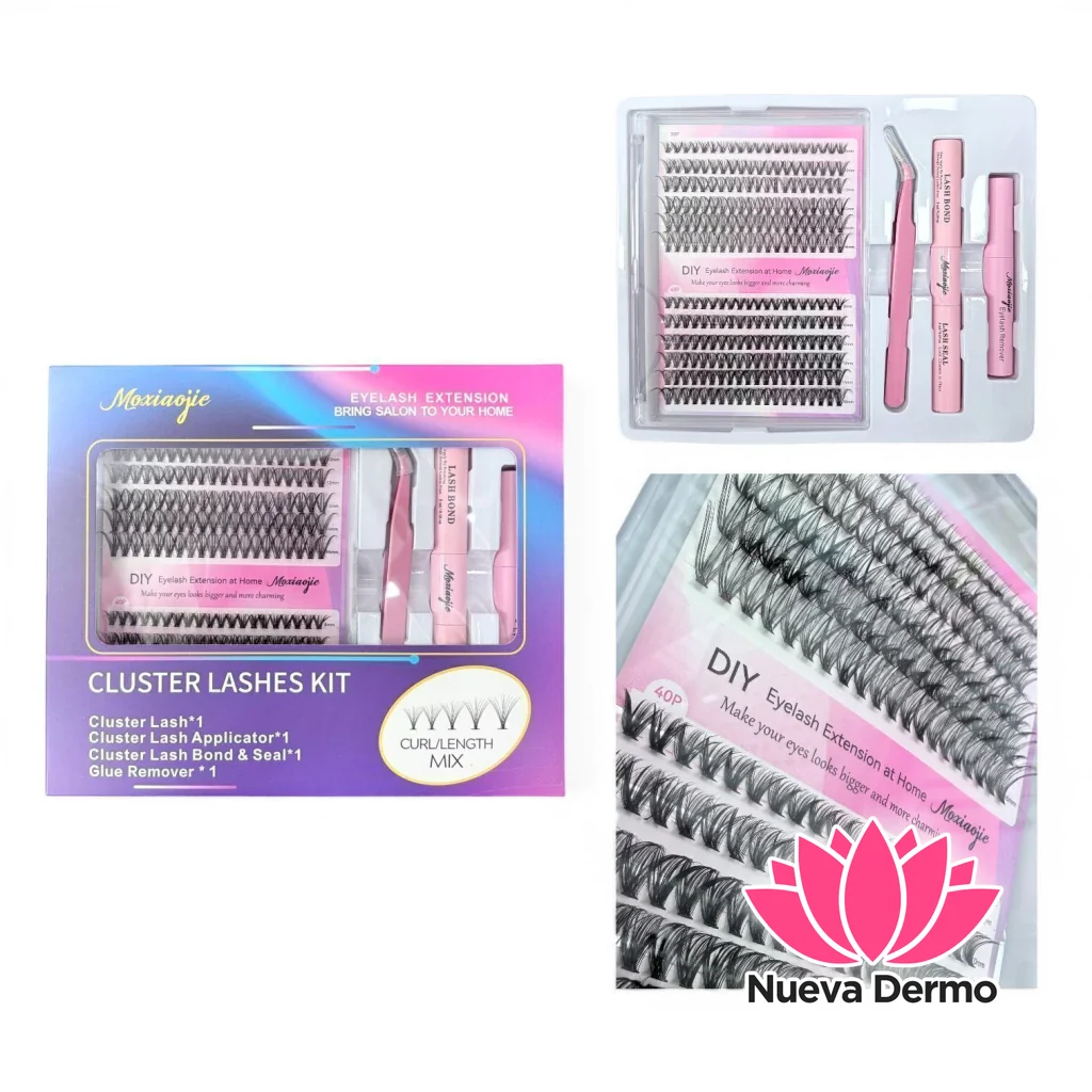 MOXIAOJIE PESTANA CLUSTER LASHES KIT MG-YJ45 7791307050456