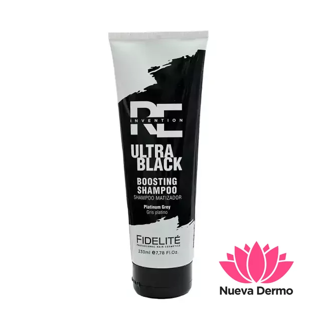 SHAMPOO ULTRA BLACK PLATINUM GREY EN POMO 230ML ART.736 7798135967796