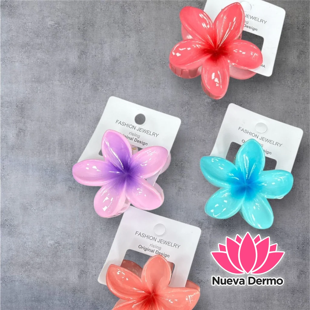 BROCHE FLOR HAWAIANA CHICO PAQUETE X6PCS** JZ-3663-3 6920253663033