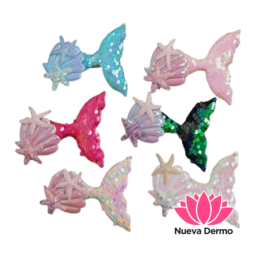 broche sirena sirenita cabello