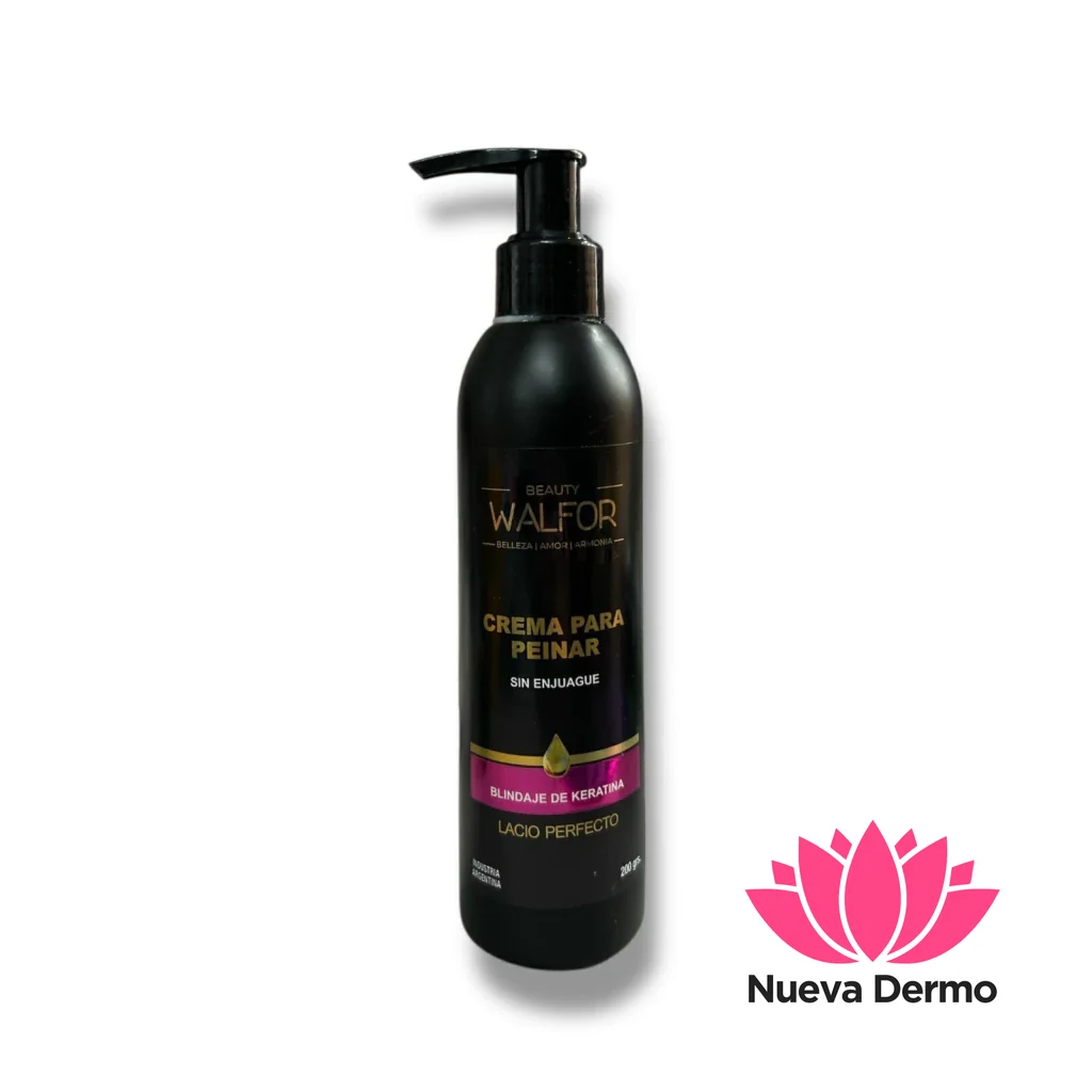 WALFOR CREMA PARA PEINAR BLINDAJE DE KERATINA 200G 7798383440454