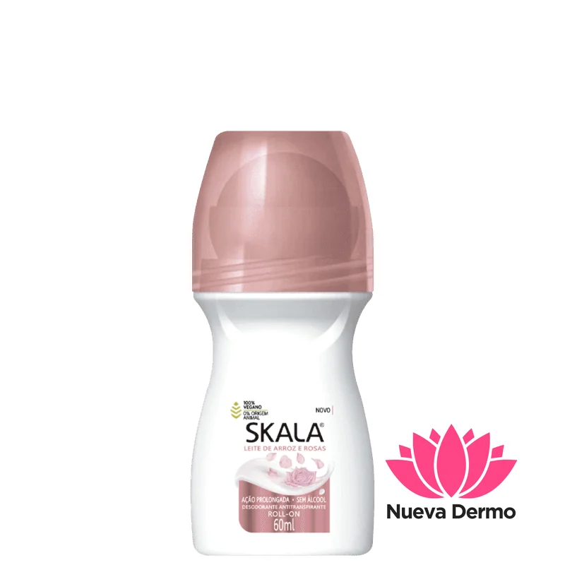 SKALA DESODORANTE ROLL ON LEITE DE ARROZ E ROSAS 7897042008353