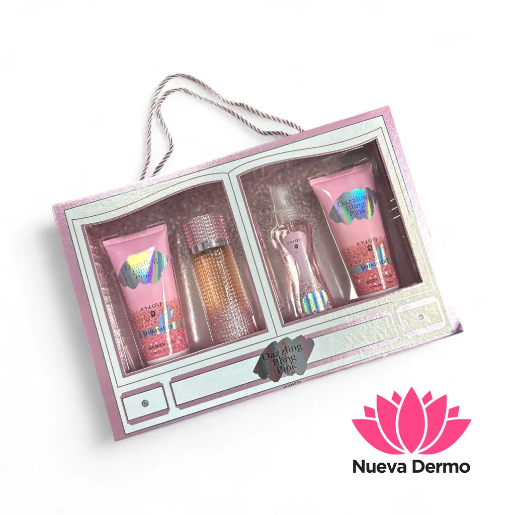 V.V.LOVE KIT BODY DAZZLING BLING PINK 4PCS VL7721 5060909986954