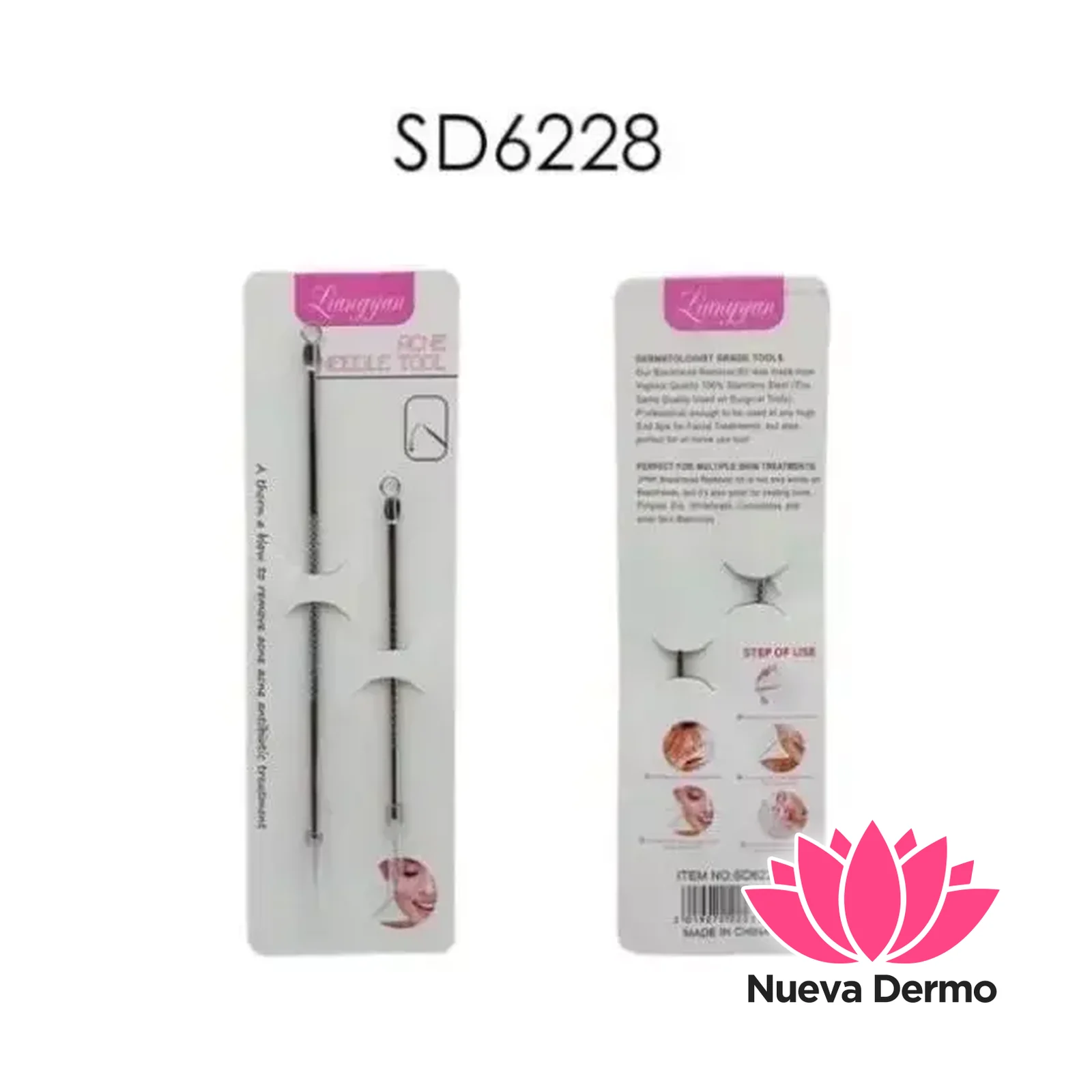 LIANGYAN AGUJA PARA PUNTOS NEGROS SACA COMEDON X12PCS SD6228 2019072222331