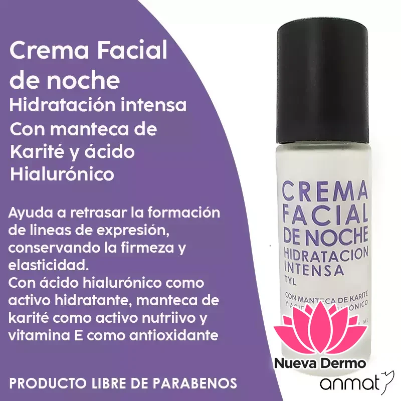 THELMA&LOUISE CREMA FACIAL DE NOCHE RENOVADORA CON CIDO HIALURONICO TYL1861 7798354467046