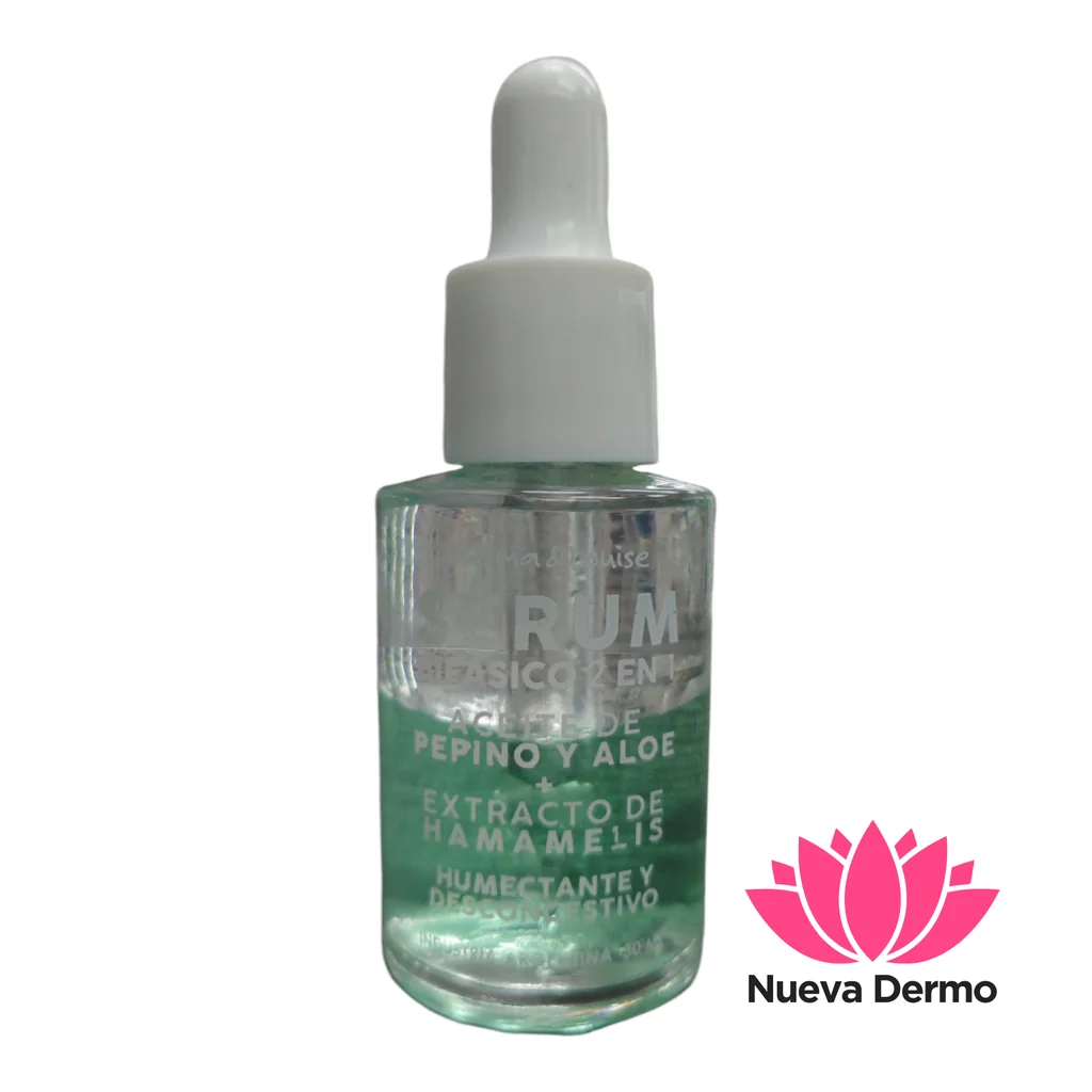Thelma serum bifásico 2 en 1 aceite de pepino y aloe extractos de hamamelis 7798354467954 TYL1867