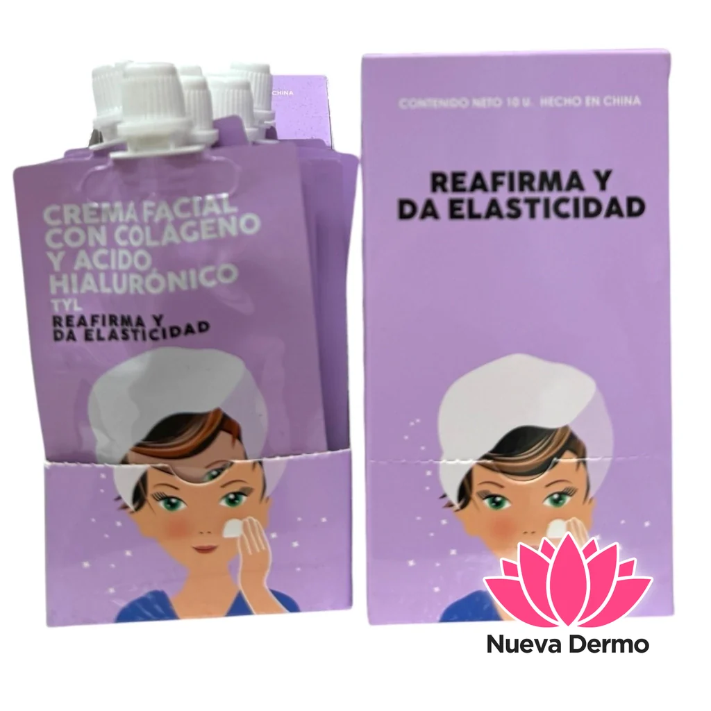 crema facial con colageno y acido tyl1856 7798354467411