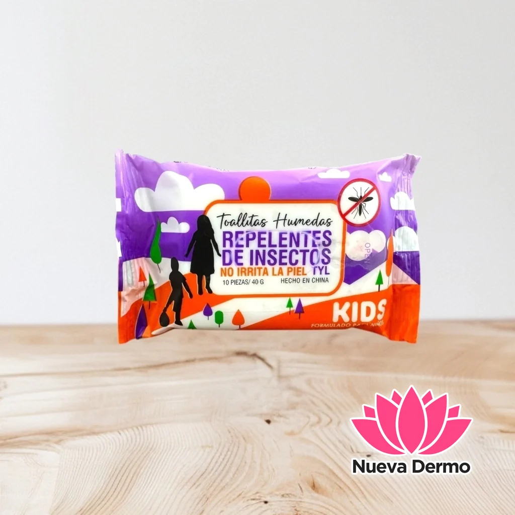 toallitas humedas repelentes de insectos kids tyl 1761
