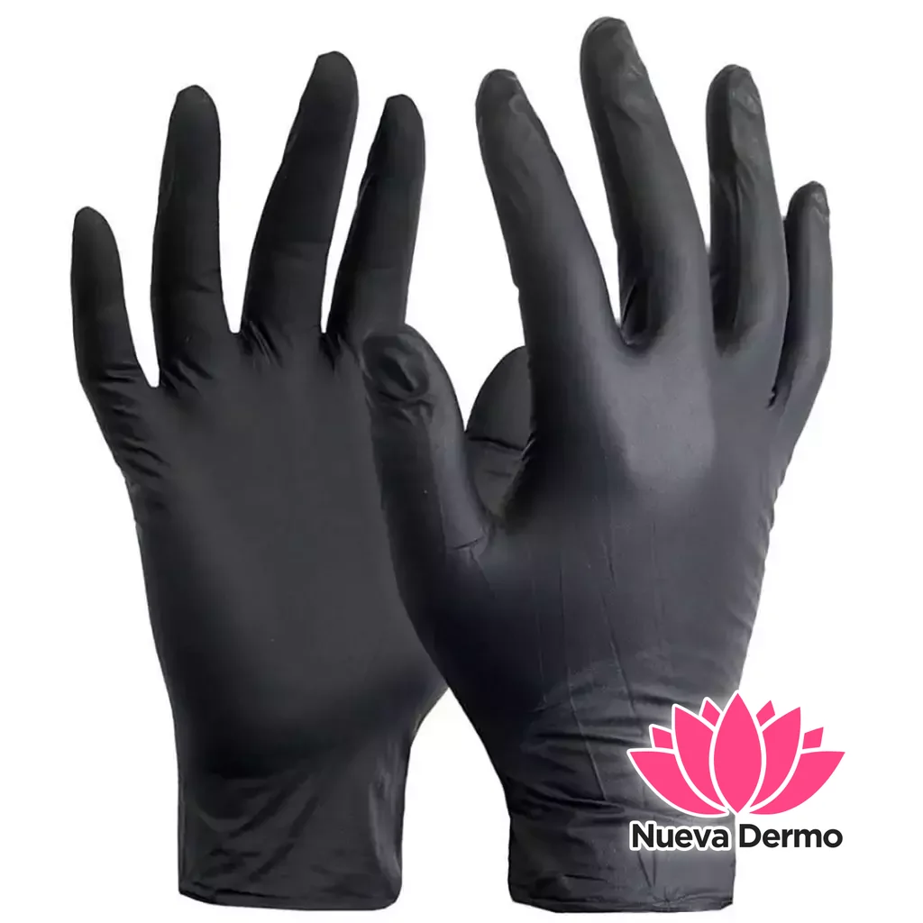 GUANTE DE NITRILO NEGRA X100PCS