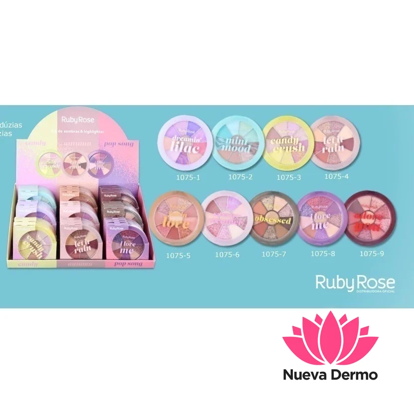 RUBY ROSE KIT SOMBRA & HIGHLIGHTER HB-1075