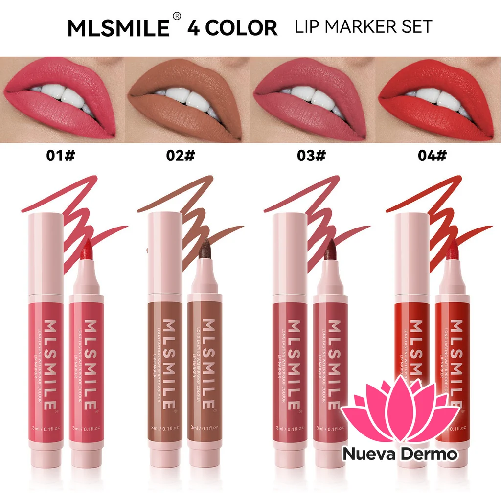 MLSMILE ROSY LIP MARKER KIT 4PCS MG-430/C38TC2 6976202170480