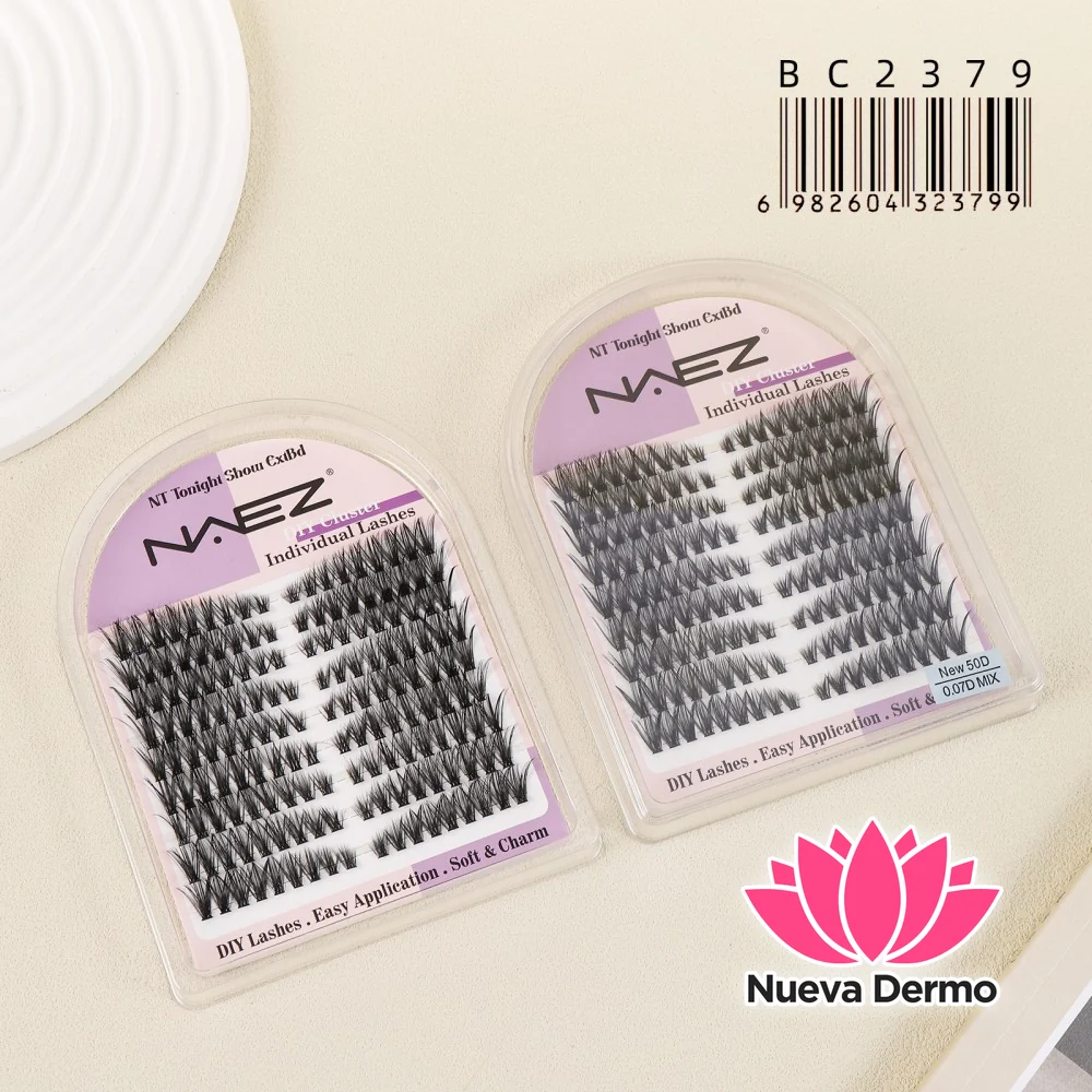 Kit de Pestañas en Grupitos 50D DIY NAEZ BC2379/23799 3-UNIDAD