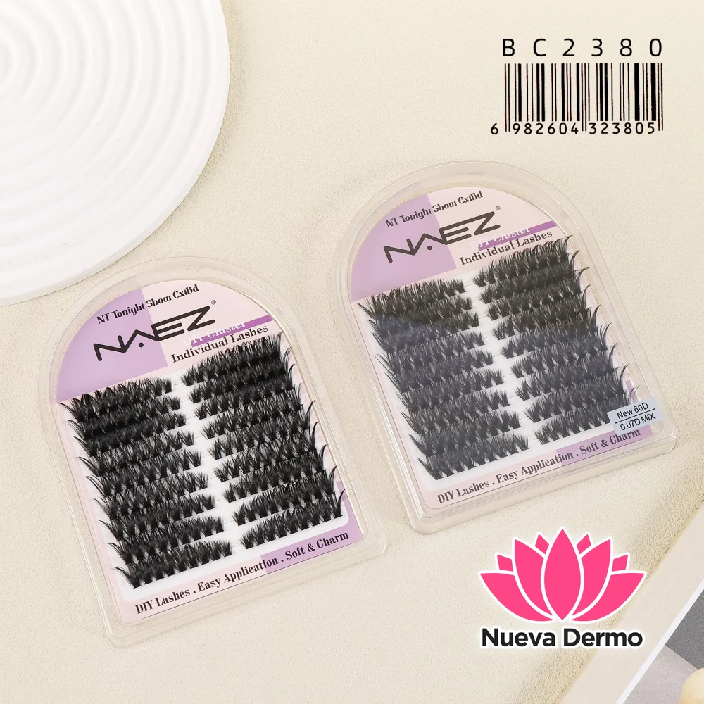 Kit de Pestañas en Grupitos 60D DIY NAEZ BC2380/23805 3-UNIDAD