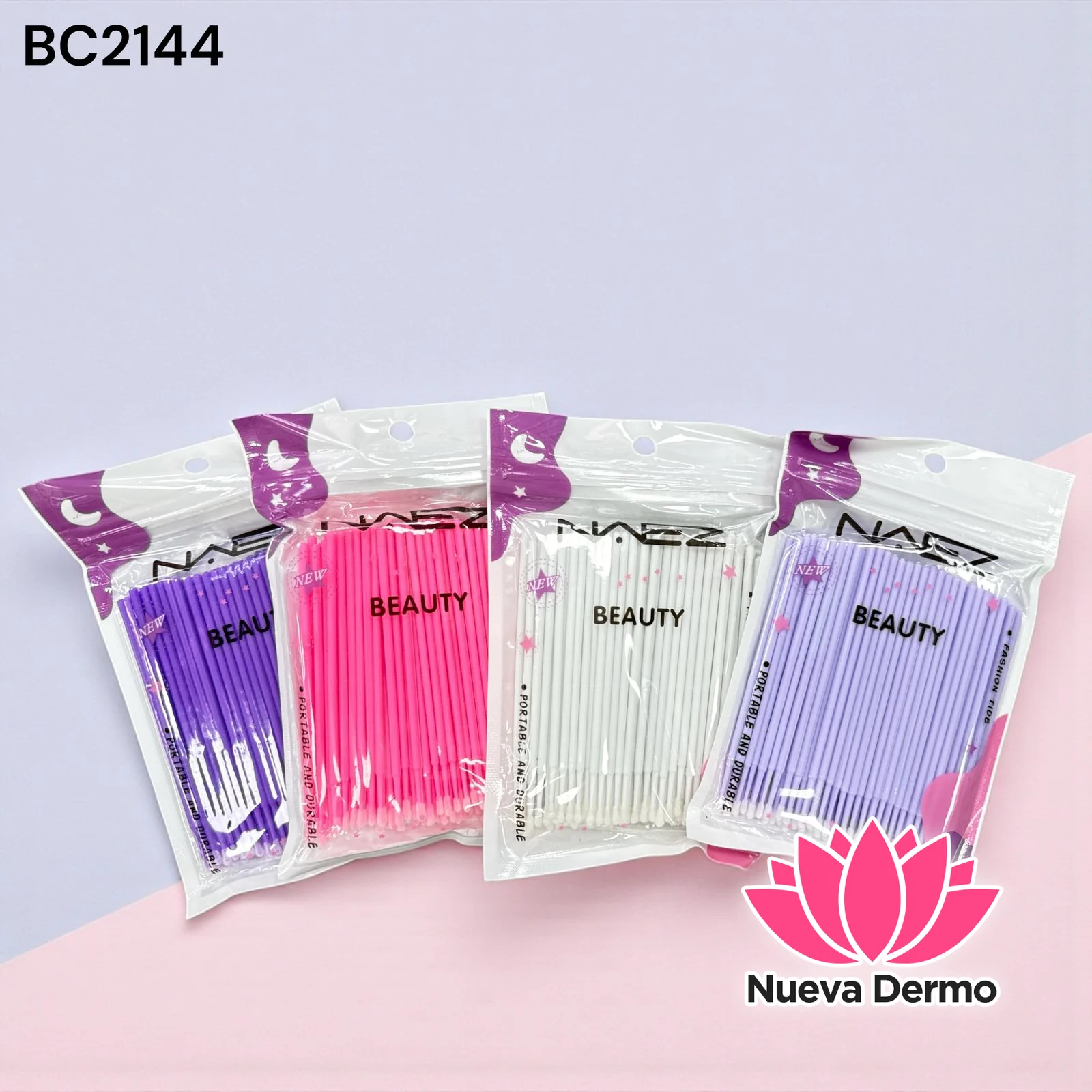 Microhisopos De Plástico Para Extensiones De Pestañas BC2144/21443 6 UNIDAD