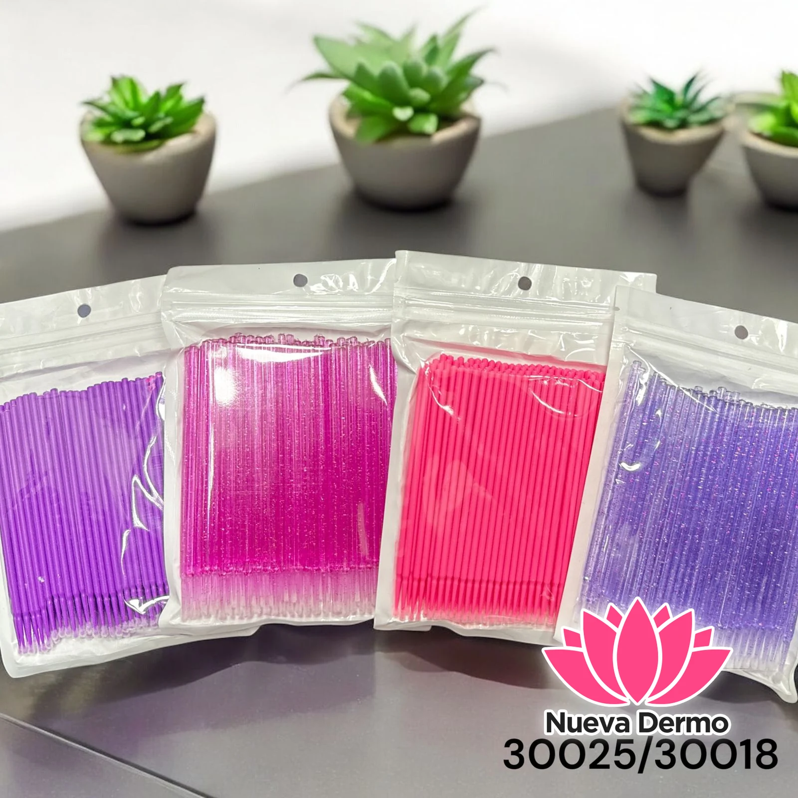 MICROHISOPOS PARA LIMPIEZA DE PESTAÑAS 30025/30018 6 UNIDAD