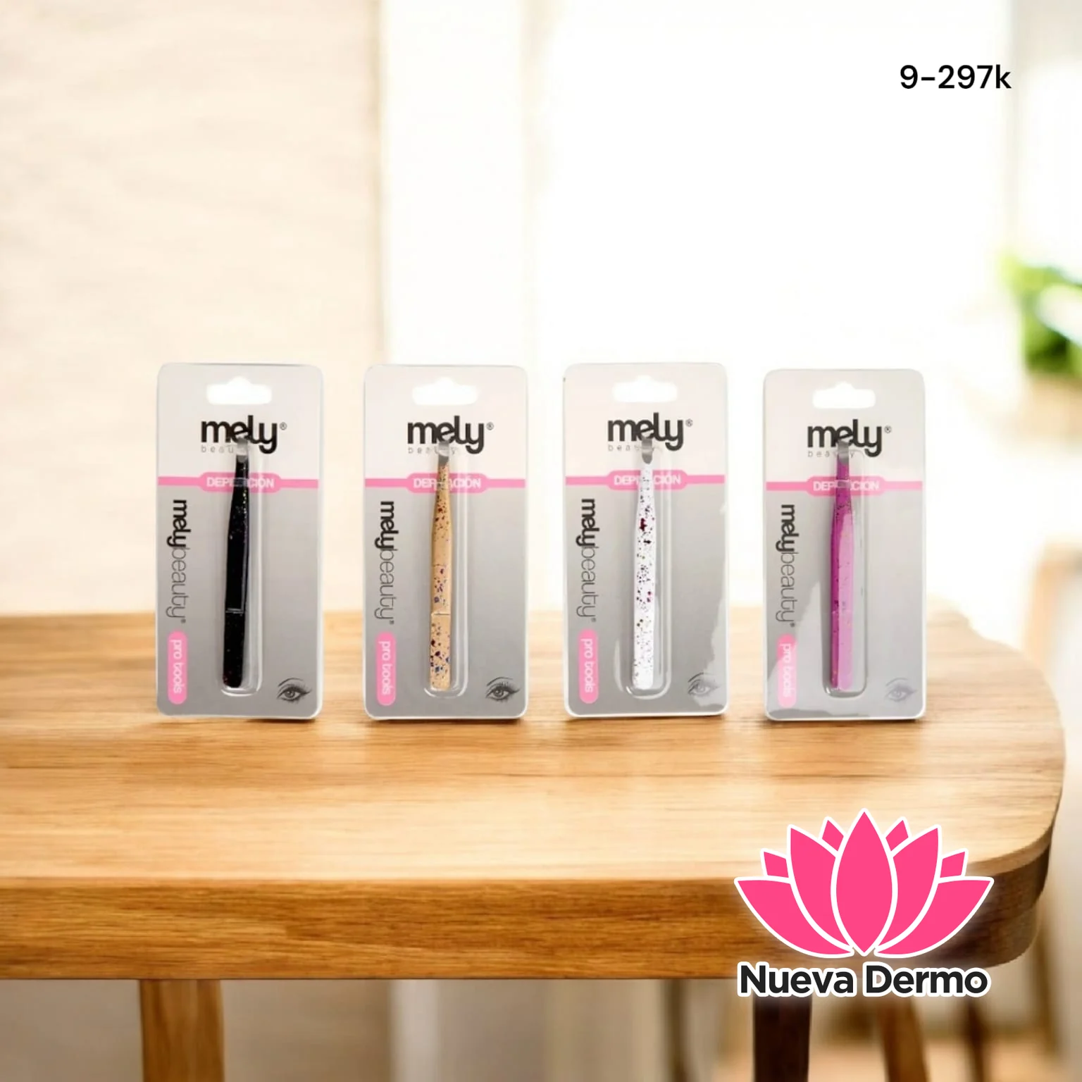 PINZA DE DEPILAR DECORADA PARA PESTAÑAS MELY 15489/LH9-297K 6 UNIDAD