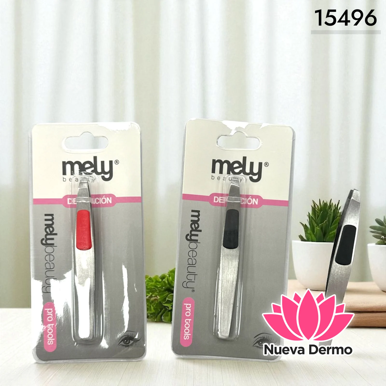 PINZA DE DEPILAR MELY 15496 6 UNIDAD