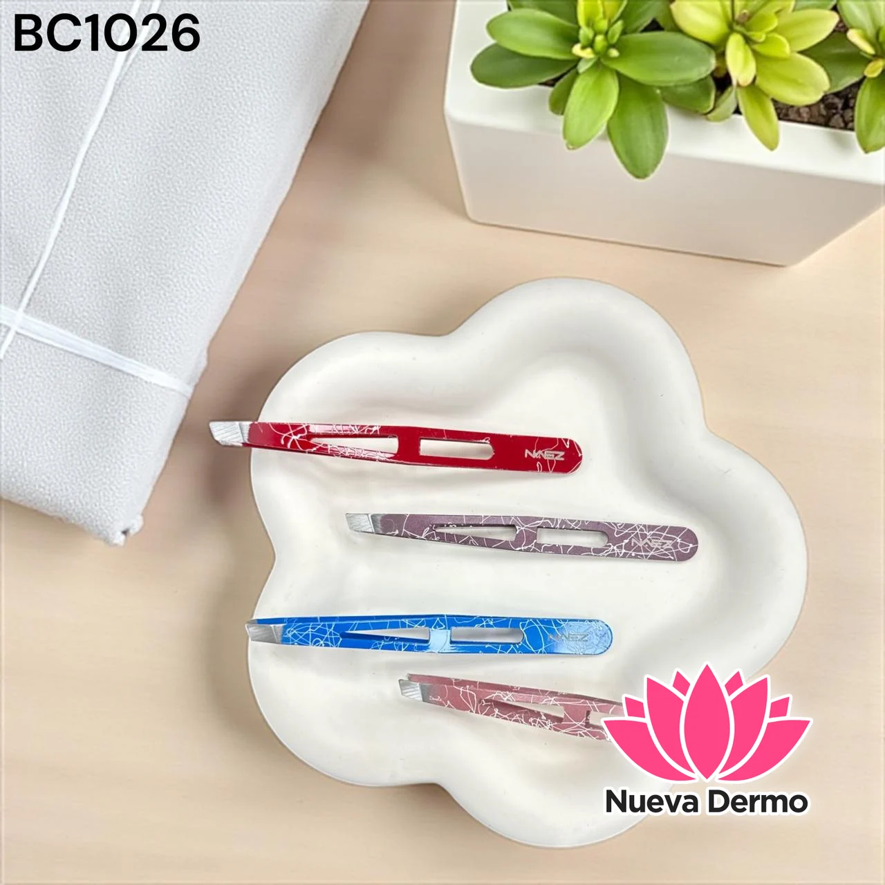PINZA PARA DEPILAR NAEZ BC1026 6 UNIDAD
