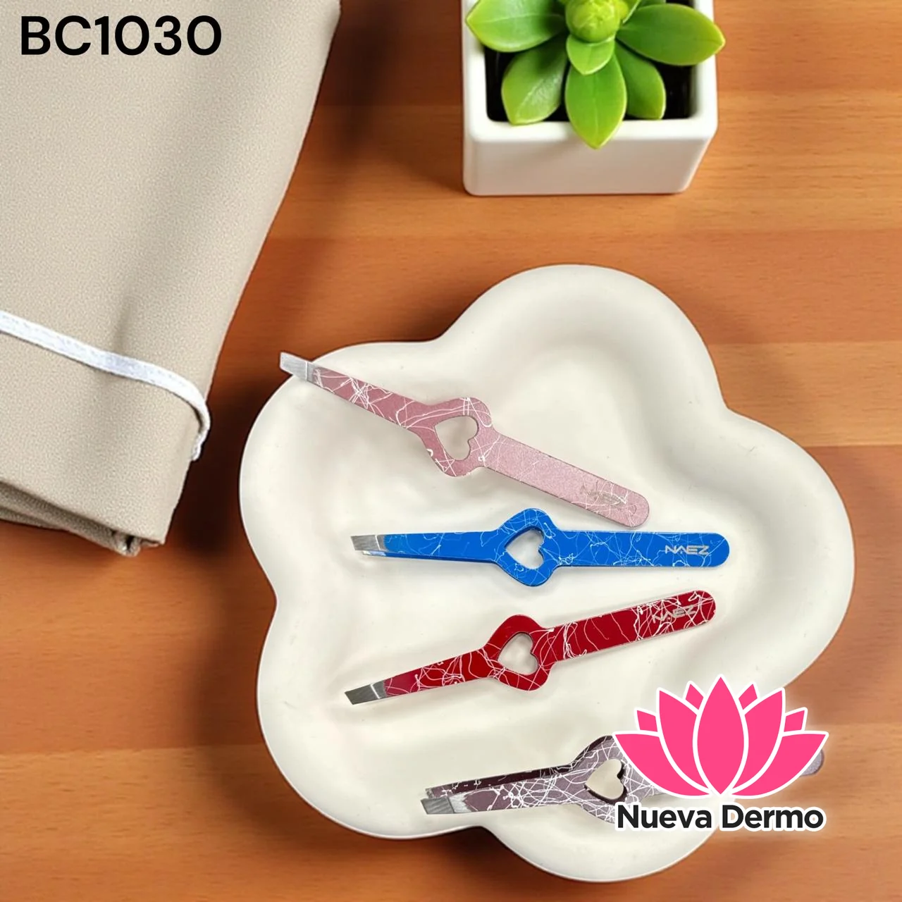 PINZA PARA DEPILAR NAEZ BC1030 6 UNIDAD