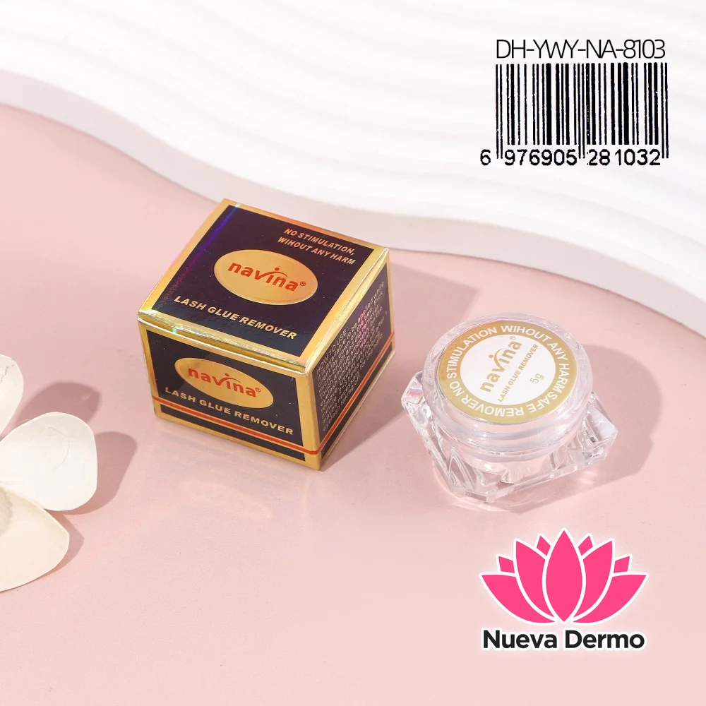 Removedor de pegamento para pestañas (en crema) NAVINA DH-YWY-NA-8103 3-UNIDAD
