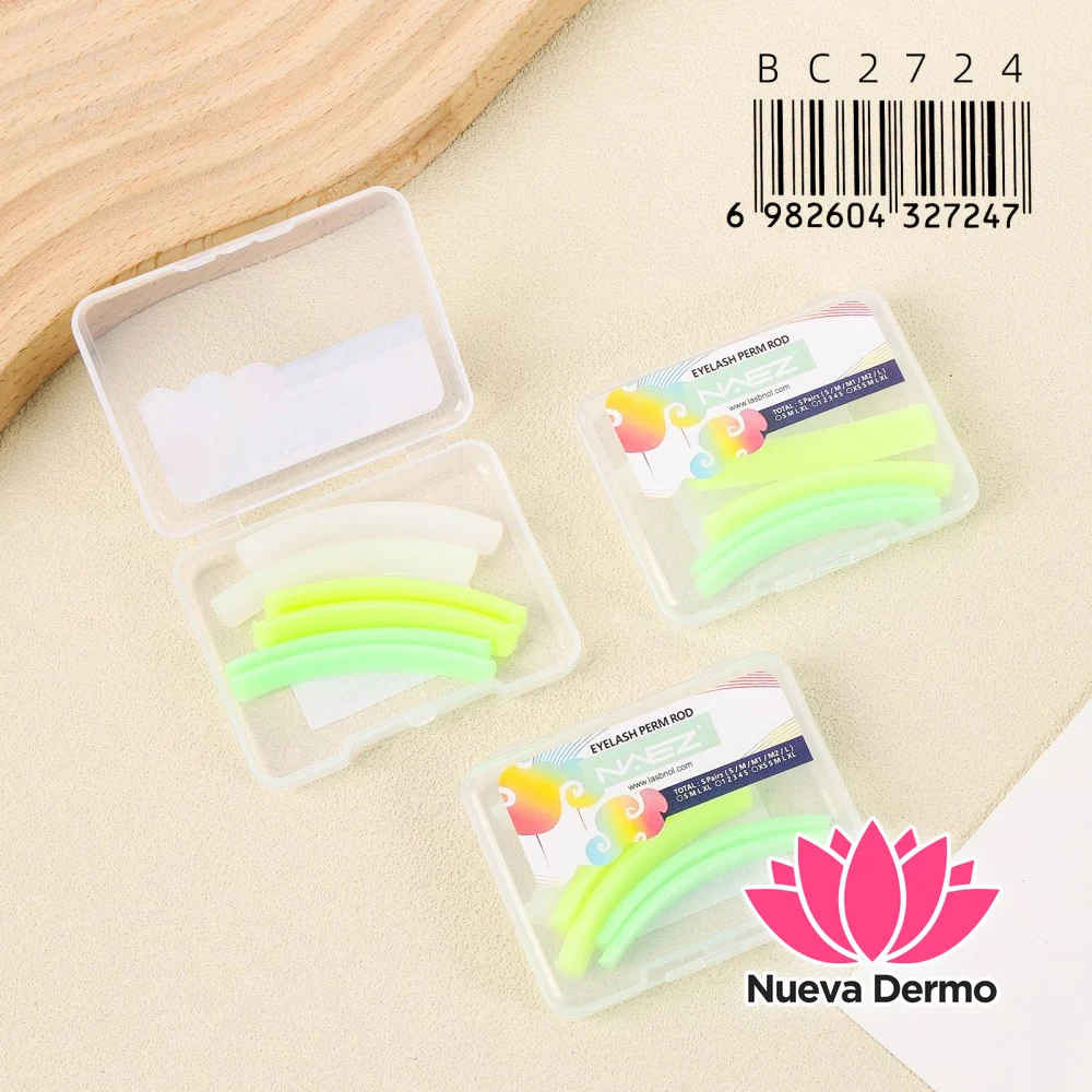 Set de 3 Pares de Bigudíes de Silicona NAEZ para Lash Lift – BC2724/27247 6-UNIDAD