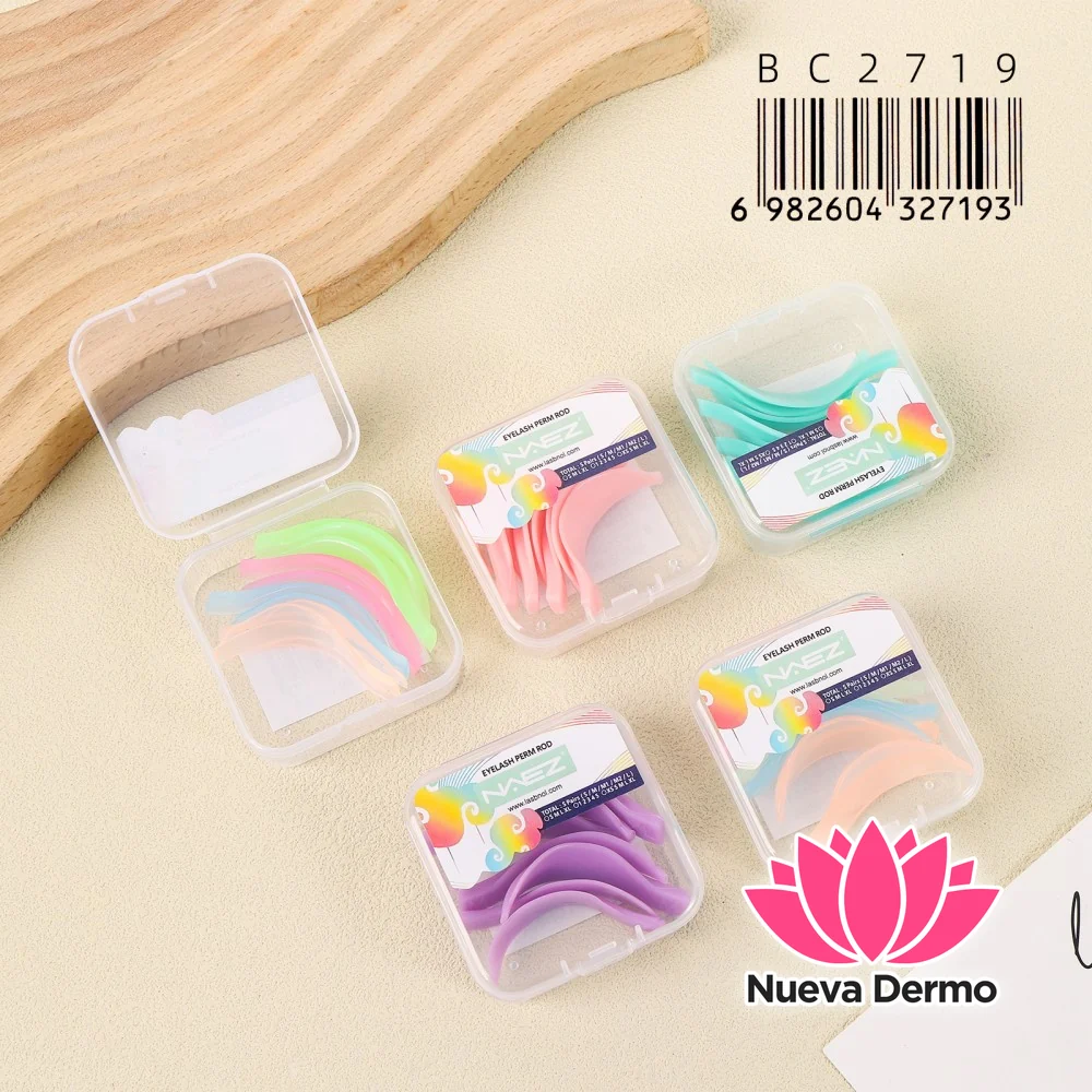 Set de 4 Pares de Bigudíes de Silicona NAEZ para Lash Lift – BC2719/27193 6-UNIDAD