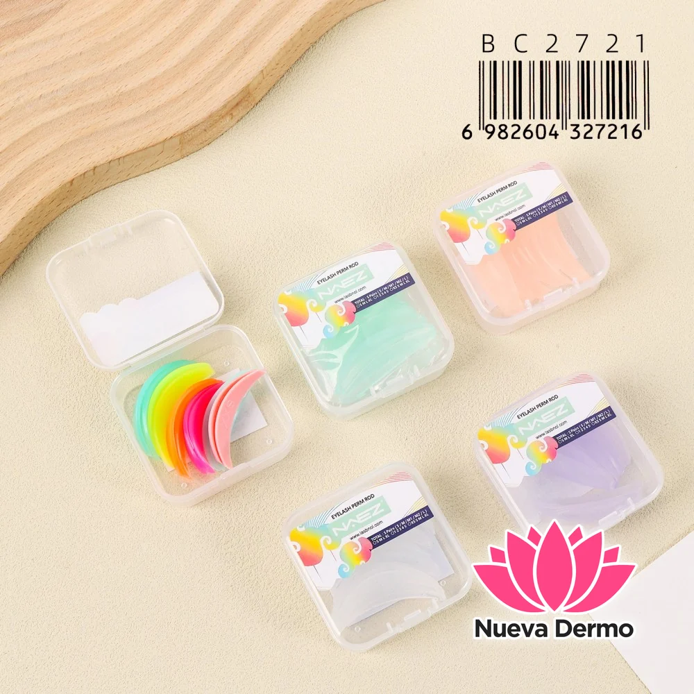 Set de 5 Pares de Bigudíes de Silicona NAEZ para Lash Lift – BC2721/27216 3-UNIDAD