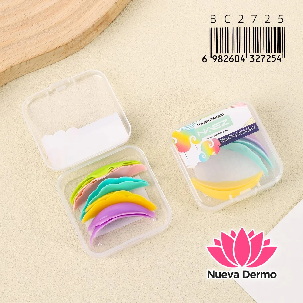 Set de 5 Pares de Bigudíes de Silicona NAEZ para Lash Lift – BC2725/27254 6-UNIDAD